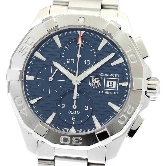 TAG HEUER Aqua racer CAY2112-2 Chronograph Navy Dial Automatic Men's_875005 - Picture 1 of 6